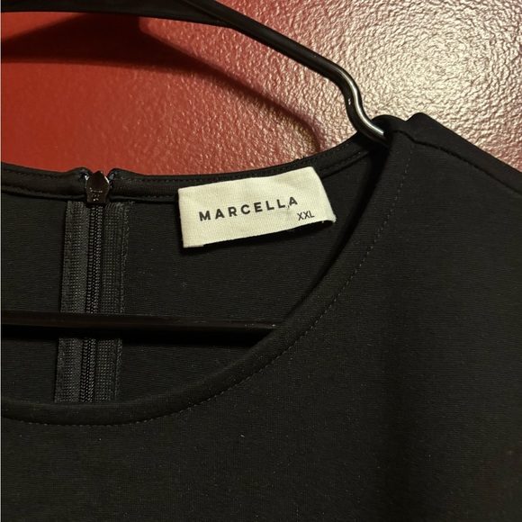 Nordstrom Black Maxi Dress Womens XXL Ponte Knit  Classic Chic Elegant Party - Picture 4 of 9